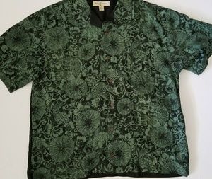 Tommy Bahama Koi fish Embroidery Hawaiian shirt