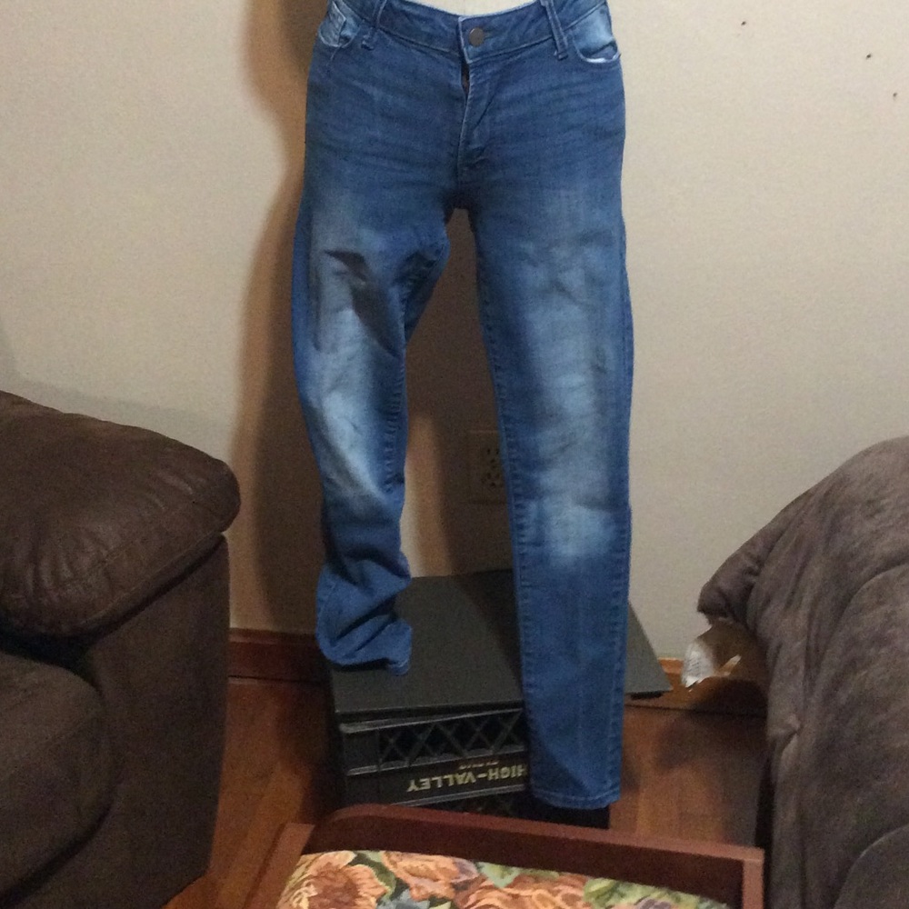 Old navy blue jeans