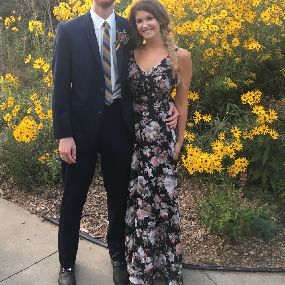 Gorg full length floral dress