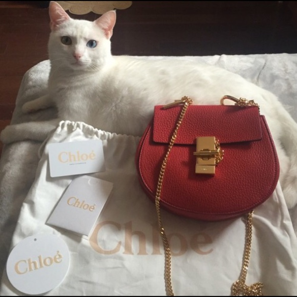 Chloe small Drew bag red (Not For Sell) - Picture 2 of 6