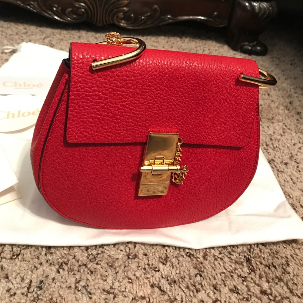 Chloe small Drew bag red (Not For Sell) - Picture 3 of 6