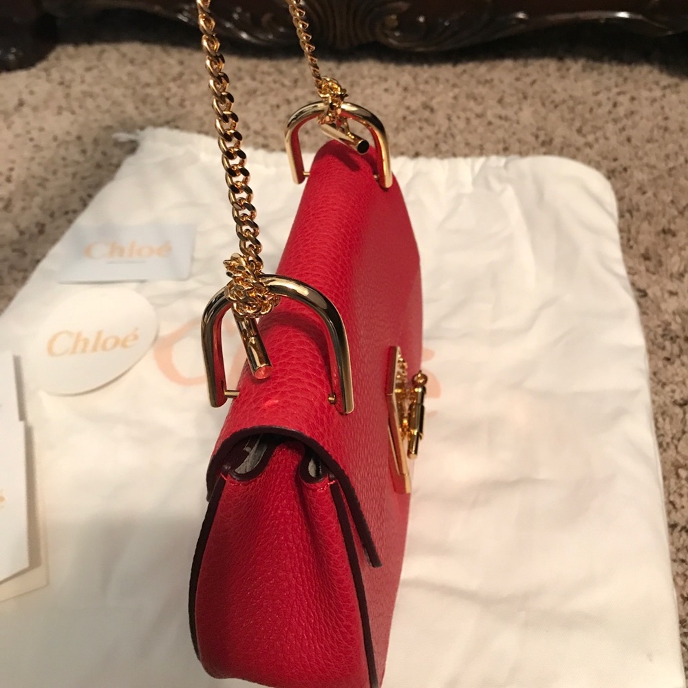 Chloe small Drew bag red (Not For Sell) - Picture 4 of 6