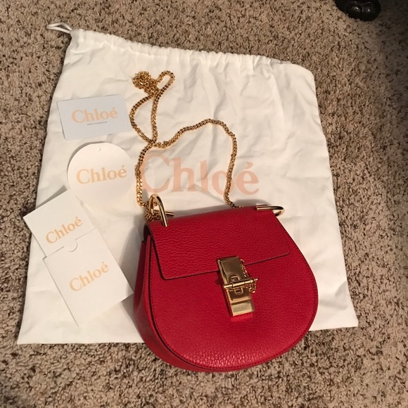 Chloe Handbags - Chloe small Drew bag red (Not For Sell)