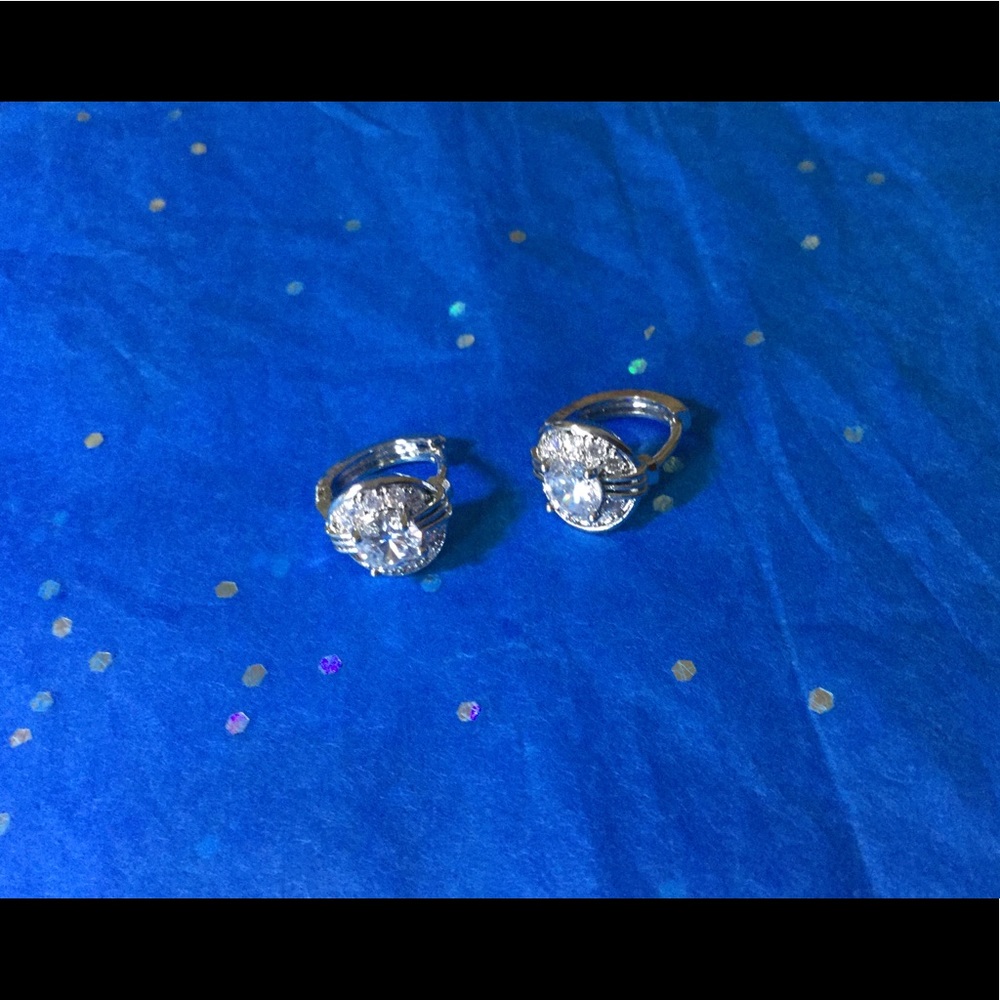 CZ Earrings Silver