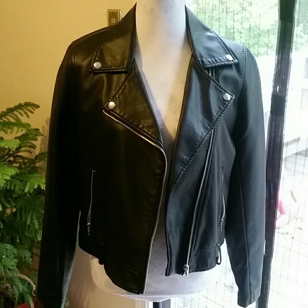 Faux leather jacket