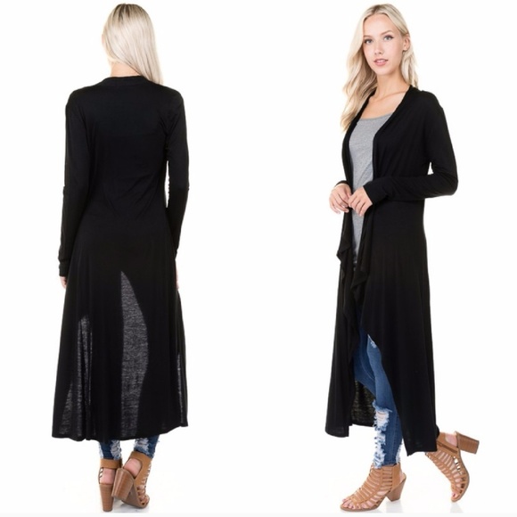 LAST ONE Waterfall Maxi Cardigan - Picture 2 of 4