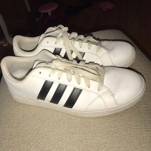 Black and white Adidas