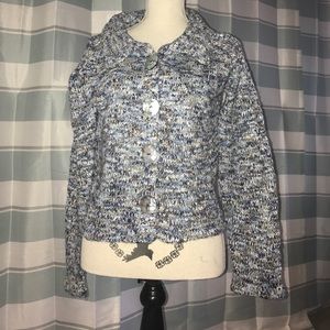 Wind River boutique chunky warm button sweater Med