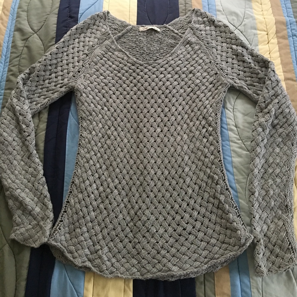 Grey Woven Sweater