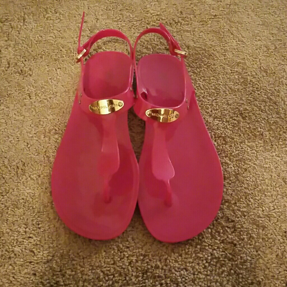 Michael kors jelly sandals!
