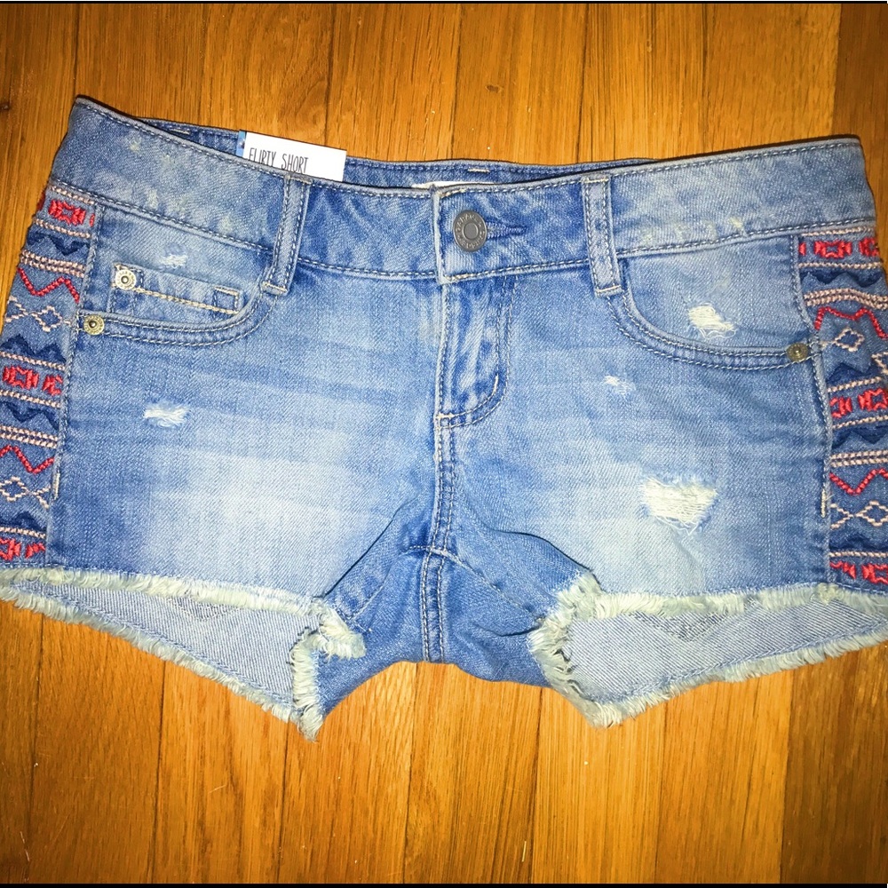 Garage Flirty Short Jean Shorts