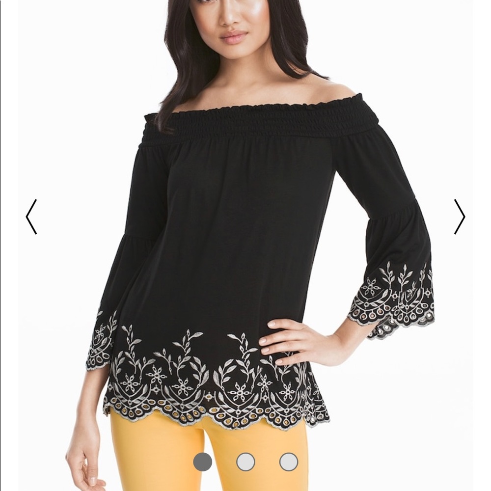 White House Black Market off-the-shoulder top