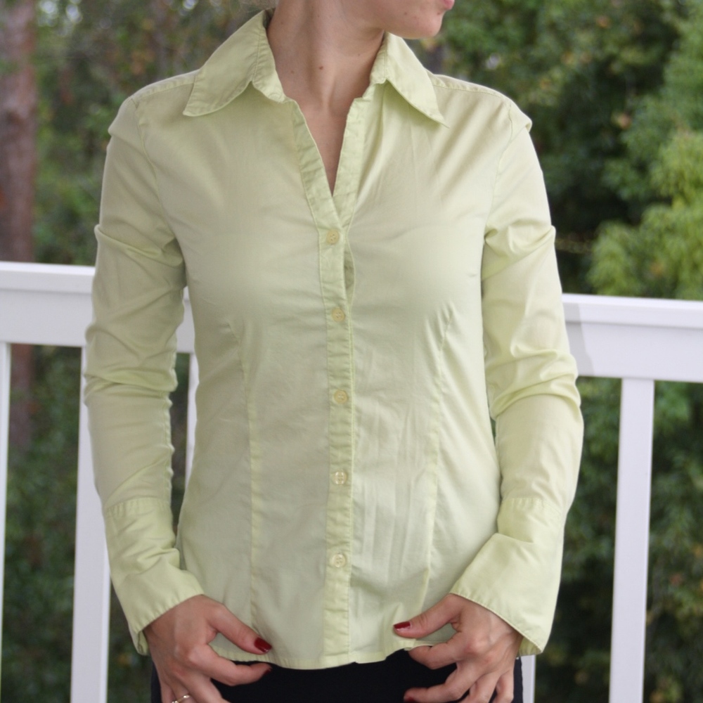 Pastel Green Button Up