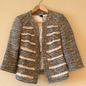 Beautiful jacket. Metallic jacquard