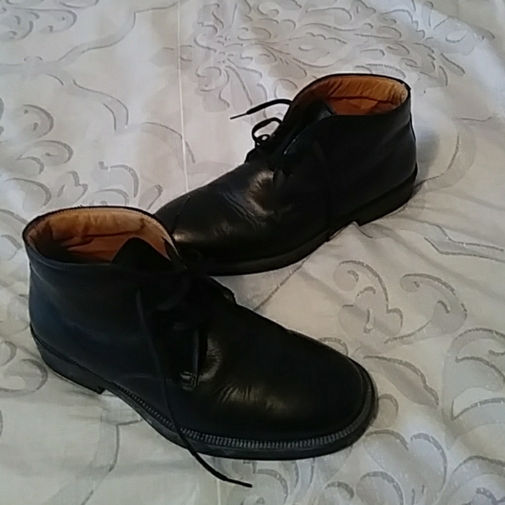 J crew boots black 100% leather