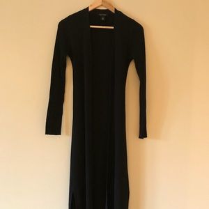 Black Duster ( maxi cardigan)- Like new!!