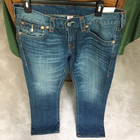 SOLD NWT True Religion straight flap jeans - Picture 1 of 8