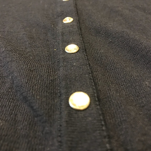 Navy cardigan with diamond snaps- - Picture 2 of 2