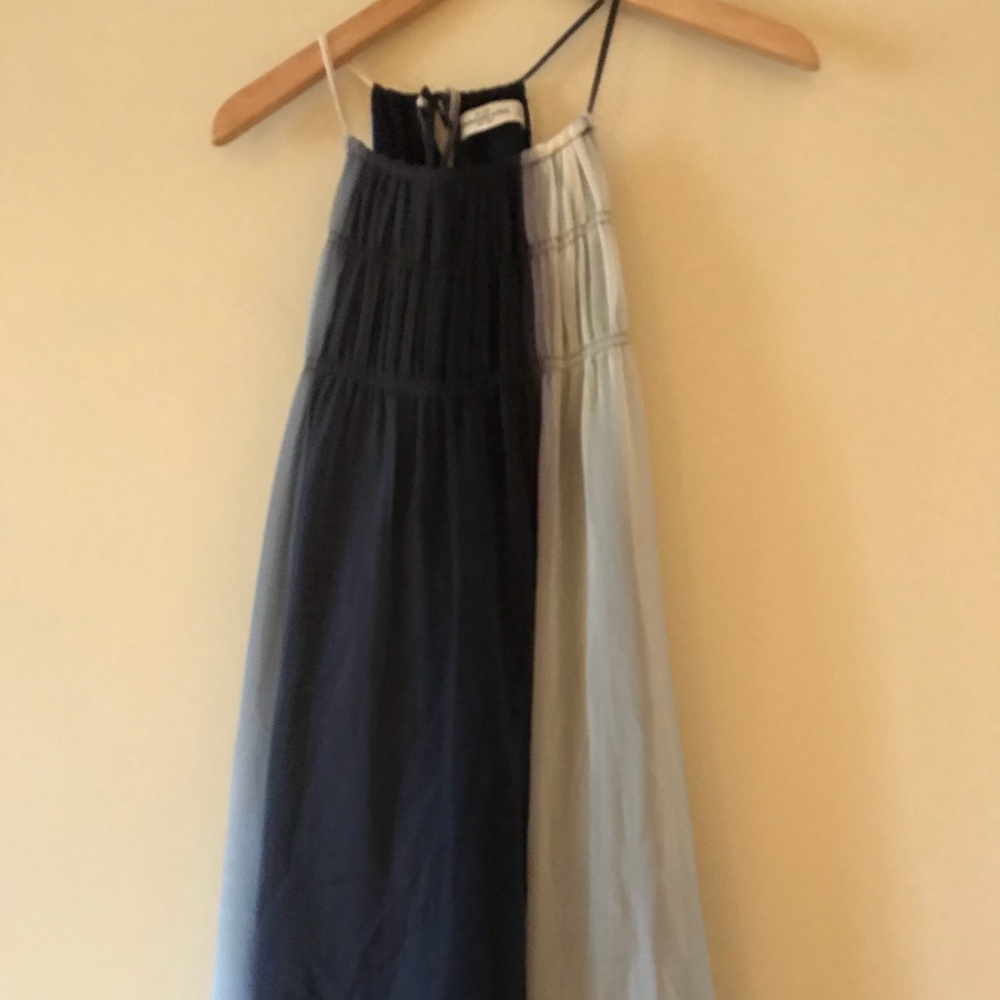 Cold shoulder ombre top