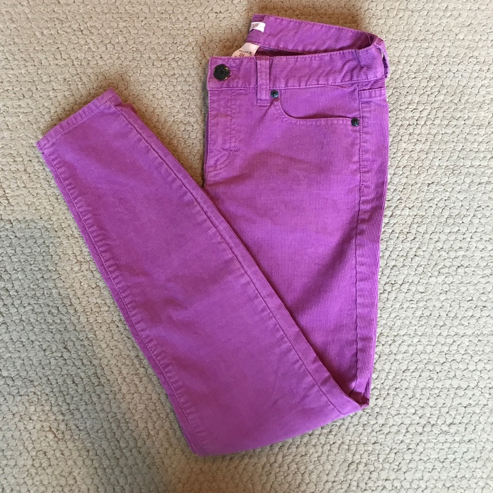 JCrew Purple Toothpick Corduroys!