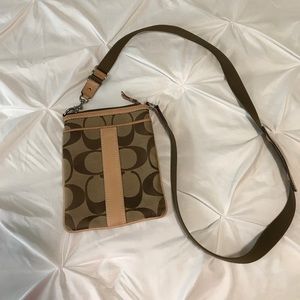 Coach crossbody and card holder wallet