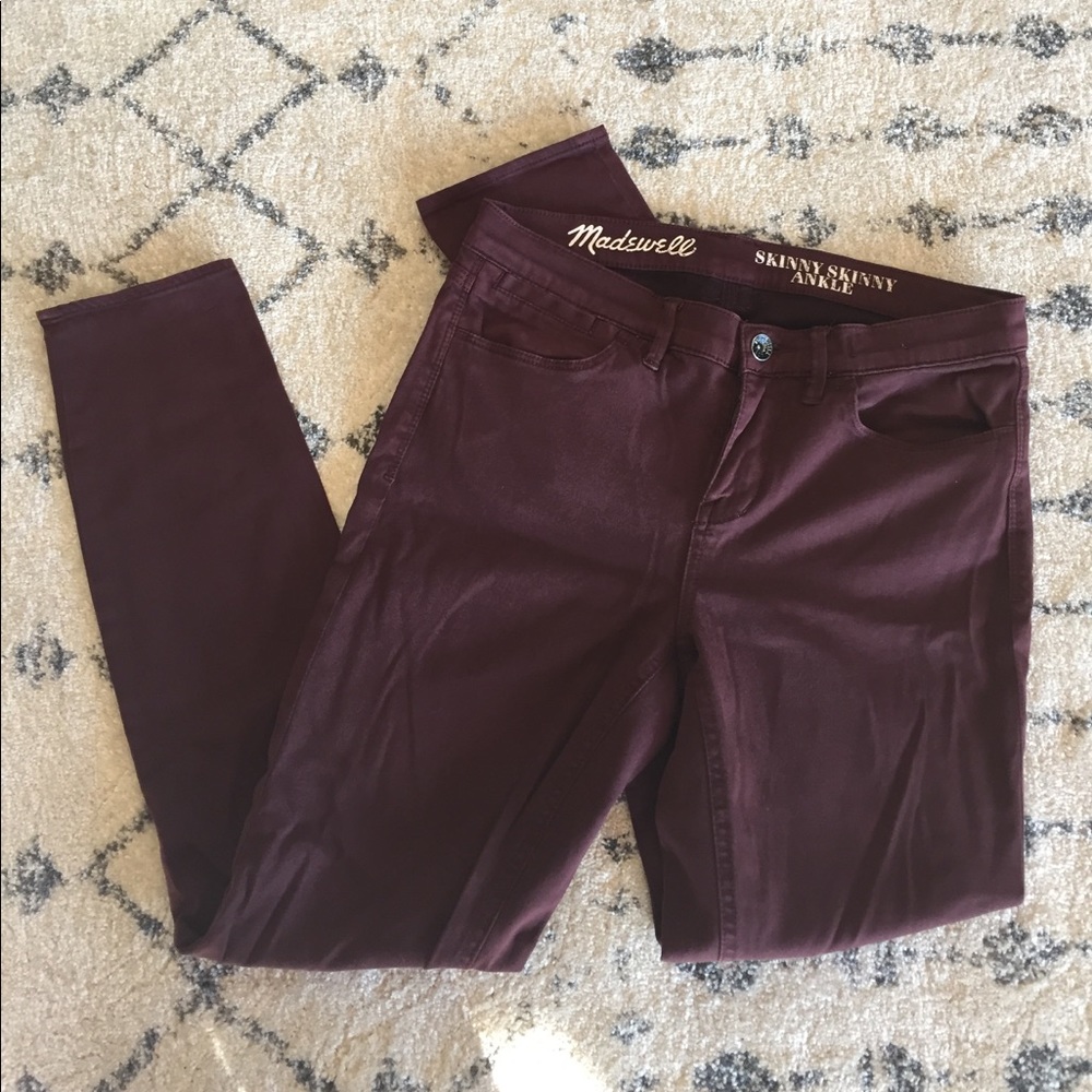 Purple Maroon Skinny Jeans