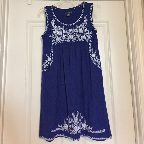 FESTIVE blue dress, only worn once!! - Picture 1 of 4