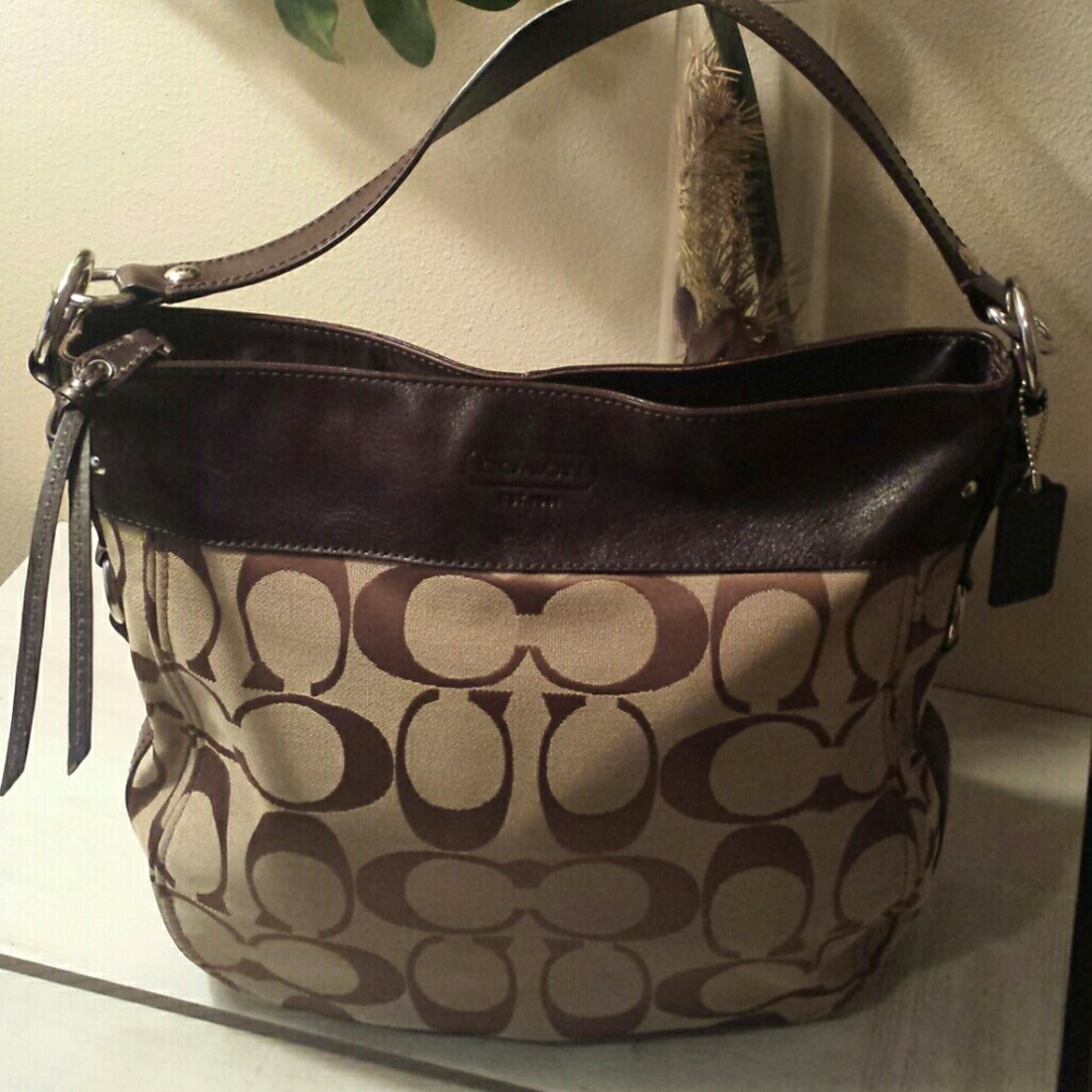 COACH MONOGRAM SHOULDER BAG