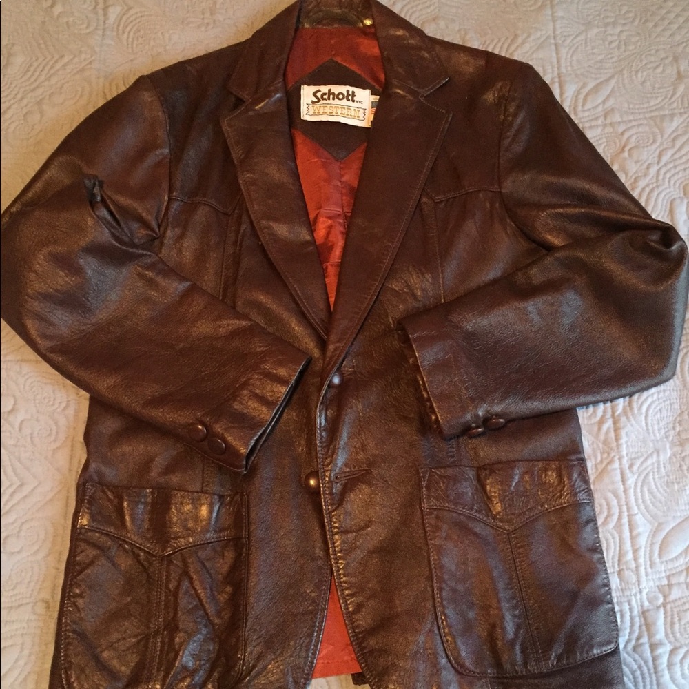 Men’s Leather Blazer