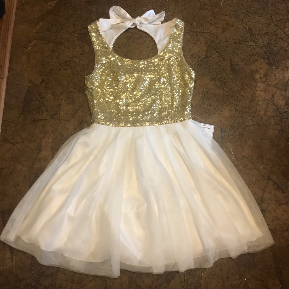 Gold Sequin Dress 💎
