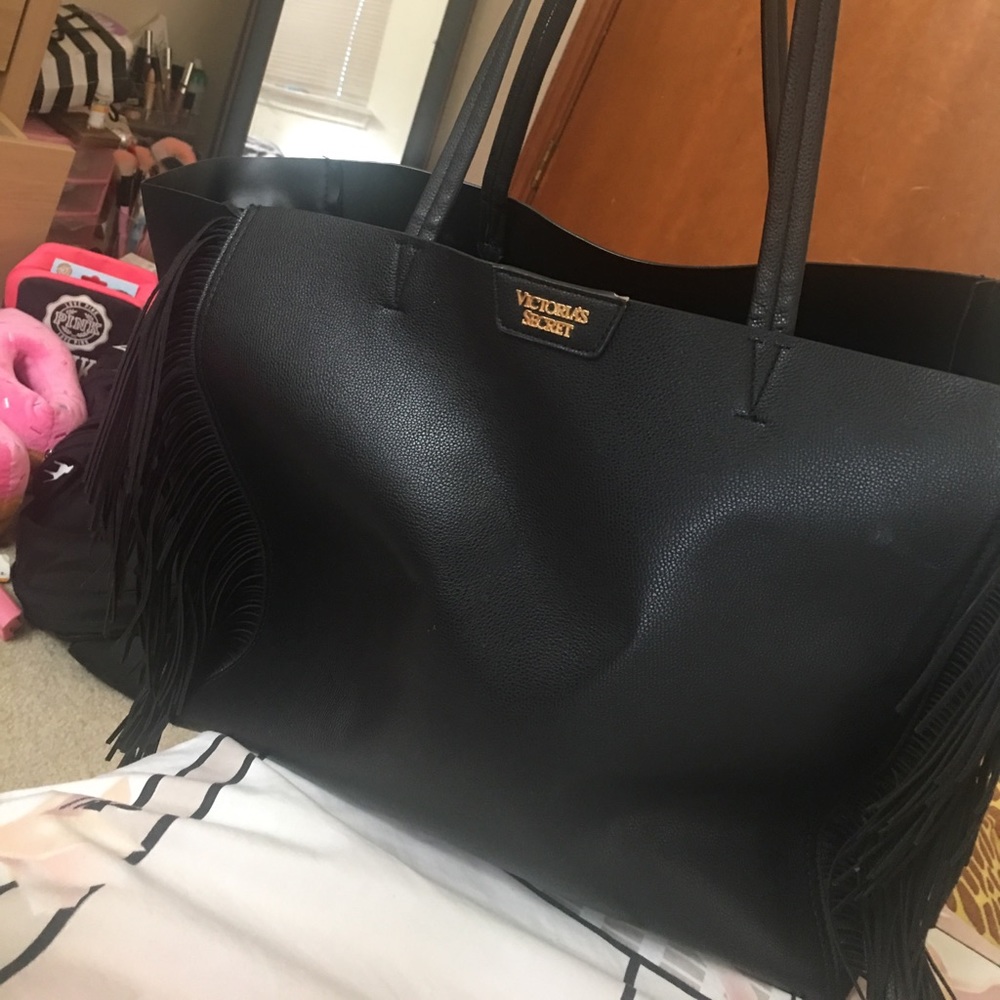 Victoria secret fringe tote bag