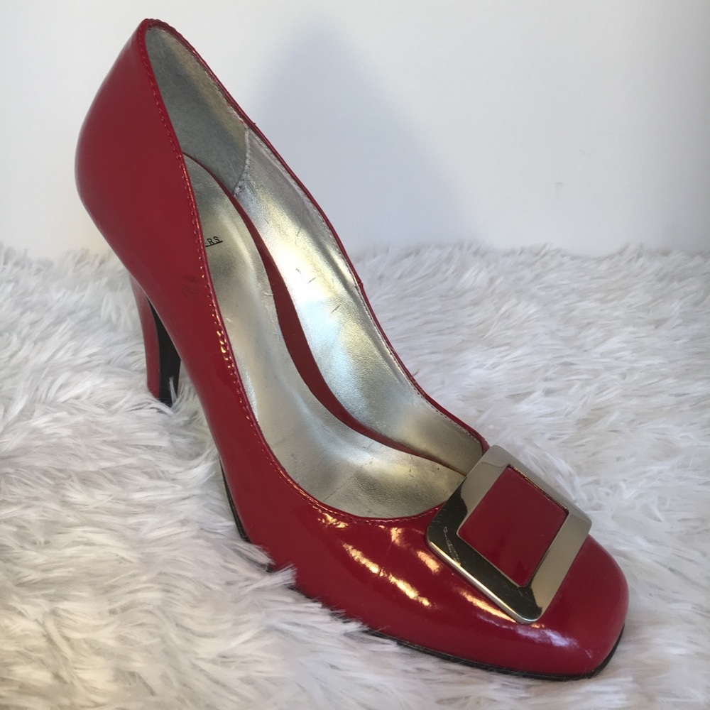 Red Patent heel