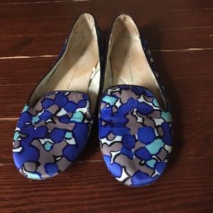 Blue Printed Loafers