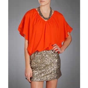 Color block sequin mini dress