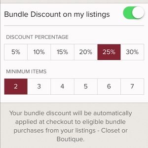 My bundle discount
