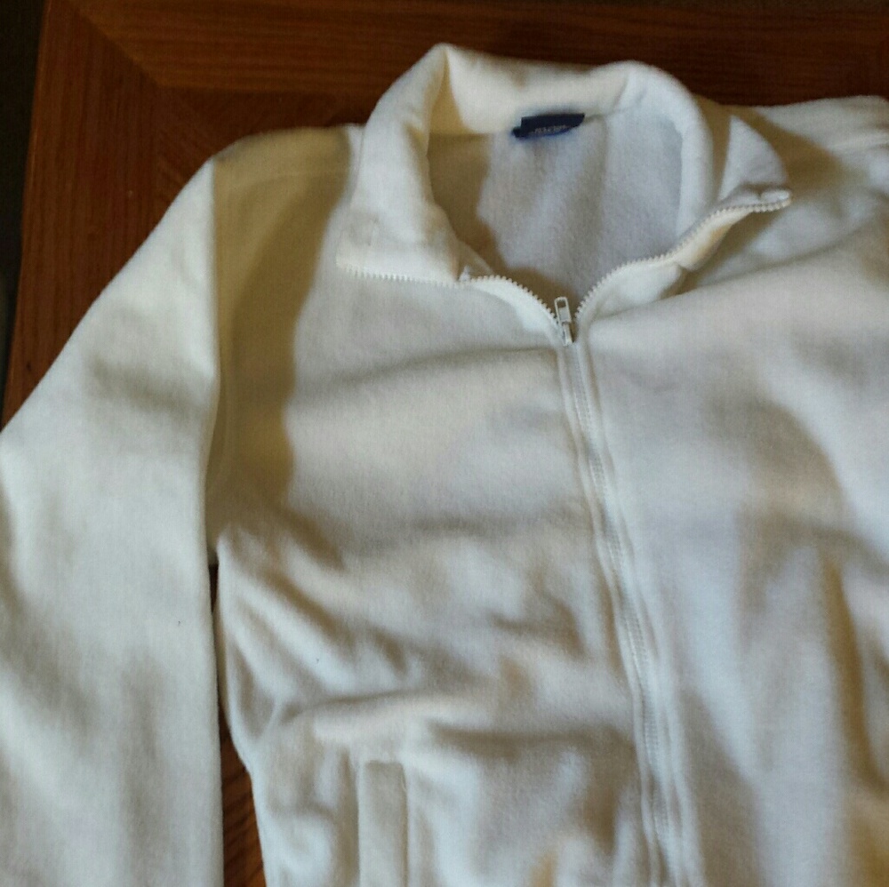 Small white fleece jacket