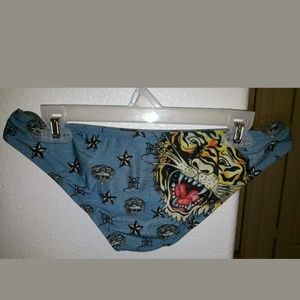 Teal Tiger Print ED HARDY Bikini Bottom LAST PAIR