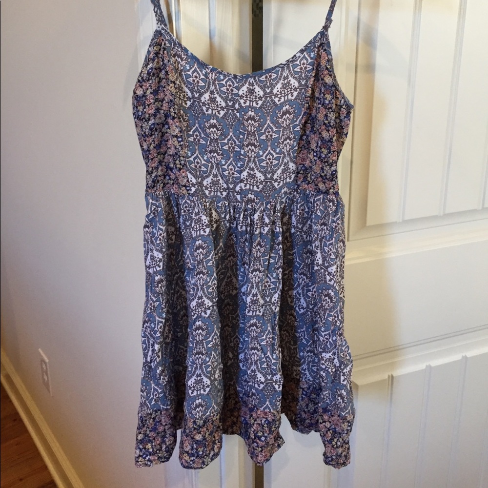 Mixed pattern dress or tunic