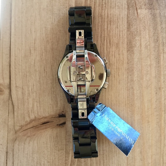 Emporio Armani Black Ceramic Watch - Unisex main image 5