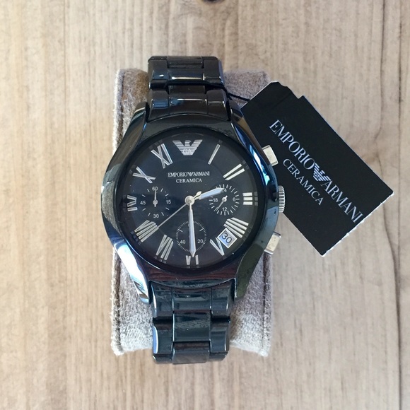 Emporio Armani Black Ceramic Watch - Unisex