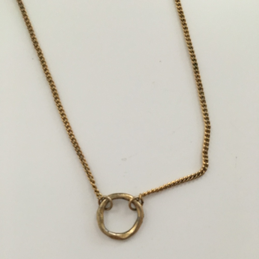 Bronze Circle Necklace