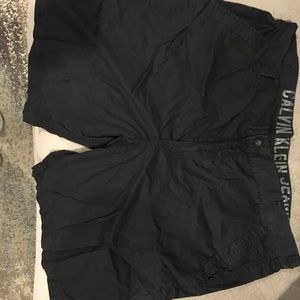 Calvin Klein men's black shorts