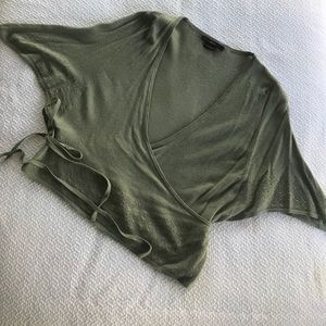 100% Cashmere wrap sweater