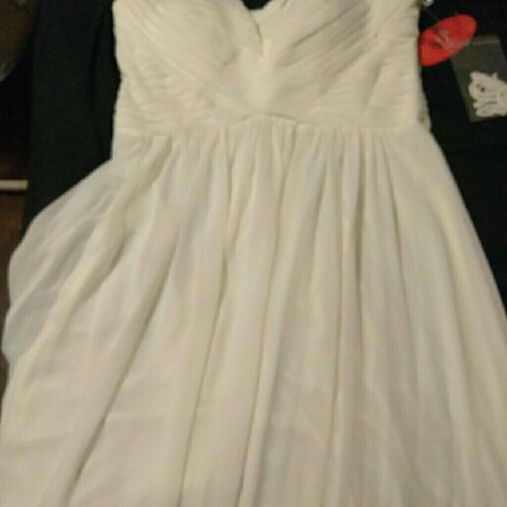 Creme colored strapless Dress