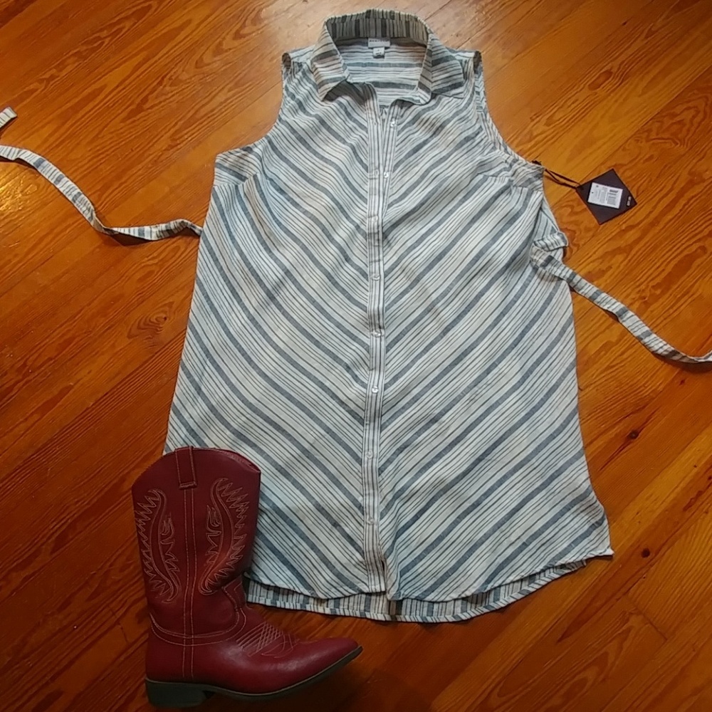 NWT PLUS SIZE Ava & Viv Linen Dress