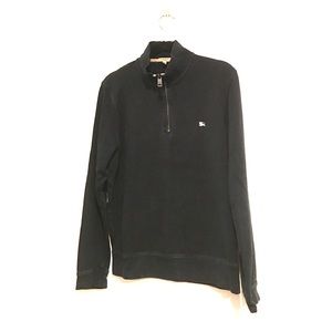 Burberry LS sweatshirt quarter zipper black M