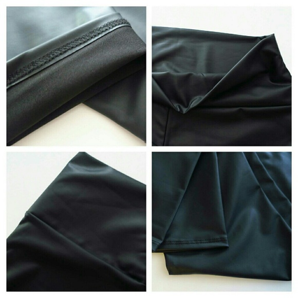Vegan Leather Legging in Matte Black - Picture 6 of 6