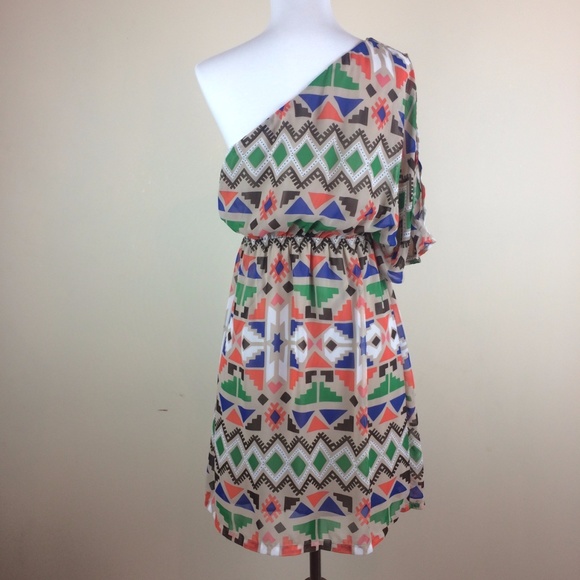 Ya Los Angeles Sz S One Shoulder Dress - Picture 5 of 8