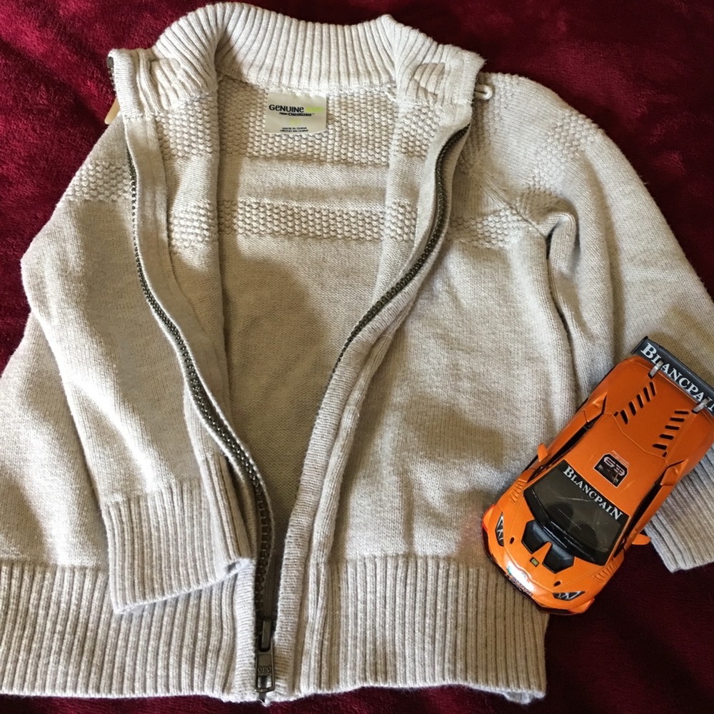 Tan zip up sweater