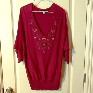Beautiful beaded tunic sweater.